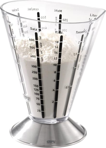 GEFU SATURAS Maatbeker - 500 ml - RVS Mengbeker met Maataanduiding