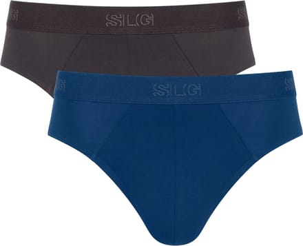 Sloggi SLG Base Brief C2P Heren Onderbroek - DONKER GRIJS BLAUW
