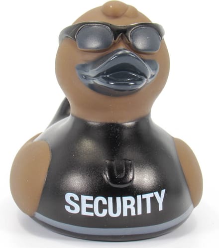 DELUXE SECURITY DUCK badeendje van BudDuck