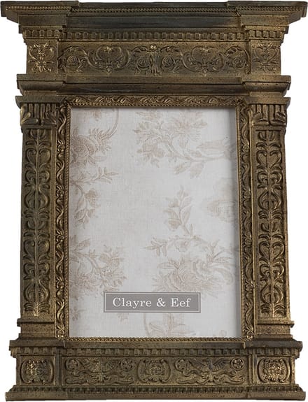 Clayre & Eef Fotolijst 13x18 cm Goudkleurig Polyresin