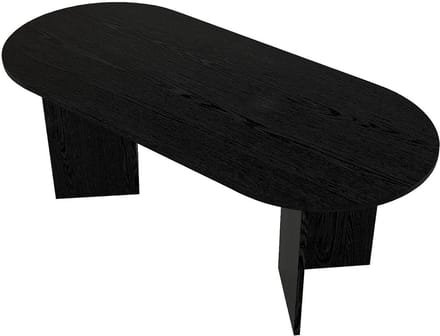 Vente-unique Eettafel 8 personen - Zwart - TOPANIA