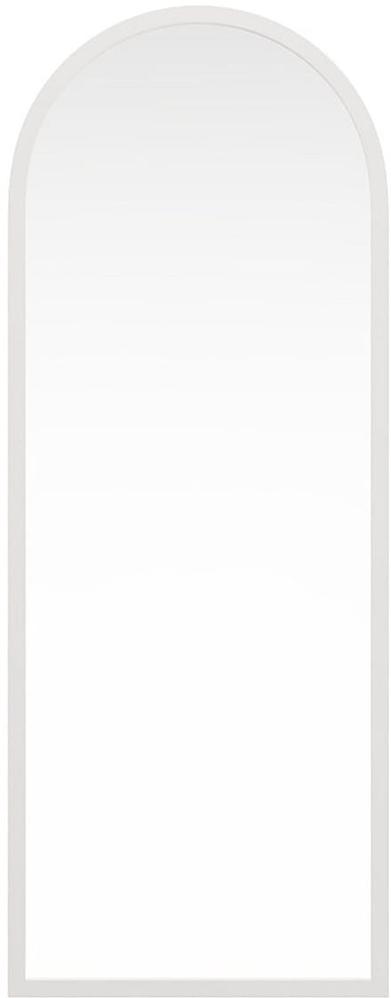 Vente-unique Grote boogspiegel in paulowniahout - H 170 x B 65 cm - Wit - SHANGI