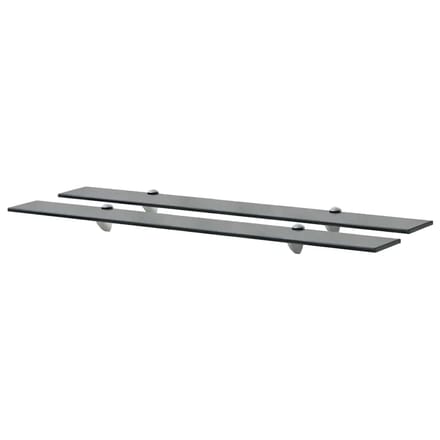 vidaXL - Schappen - zwevend - 2 - st - 90x20 - cm - 8 - mm - glas