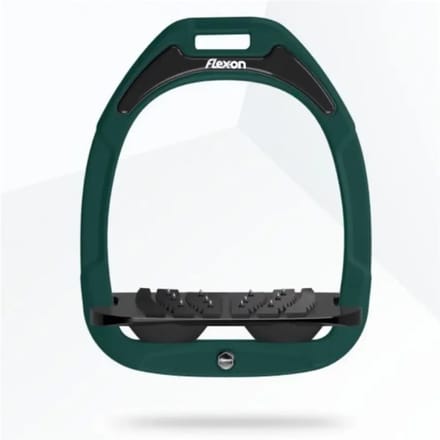 Ultra Grip Aluminium/Zwart/Groen stijgbeugels Flex-On Green Composite