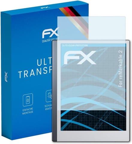 2x Ultra Heldere Screenprotector voor reMarkable 2 - Krasbestendig & Antireflectie Displayfolie