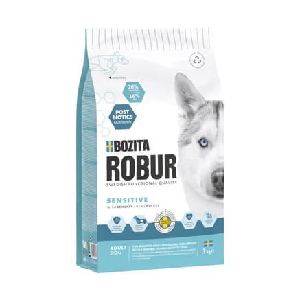 Bozita Robur Sensitive graanvrij rendier - 3 kg