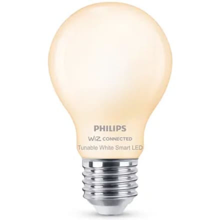 Philips Smart Lighting - LED-lamp - E27 fitting - Warm- tot koelwit licht - Dimbaar - 60W - Standaard lampvorm: A60 - Mat Glas - Wifi