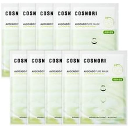 COSNORI - Avocado Pure Mask Set 24ml x 10 sheets