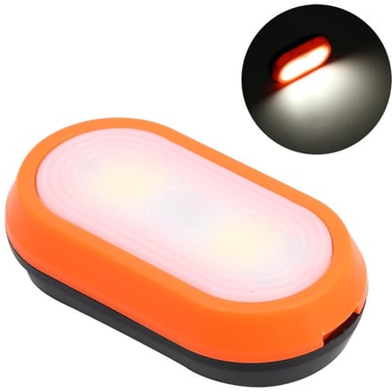 Draagbare LED Mini Nachtlamp voor Buiten, Hardloopklemlamp, Fietswaarschuwingsachterlicht orange