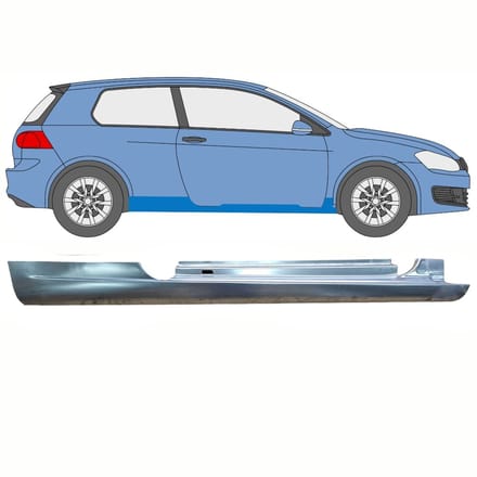 Volledige dorpel voor Volkswagen Golf 6 2008-2013 / Rechts