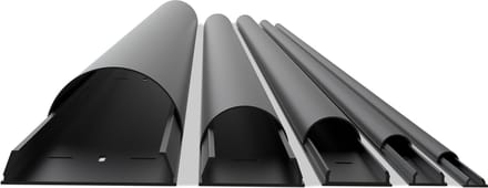 Multibrackets - Aluminium kabelgoot 33x1100mm - Universal Cable Cover - Kleur Zwart