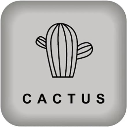 Deurstopper - Wandbeschermer - Botsingen Vermijden - Zelfklevend - 45 cm - Grijs Cactus