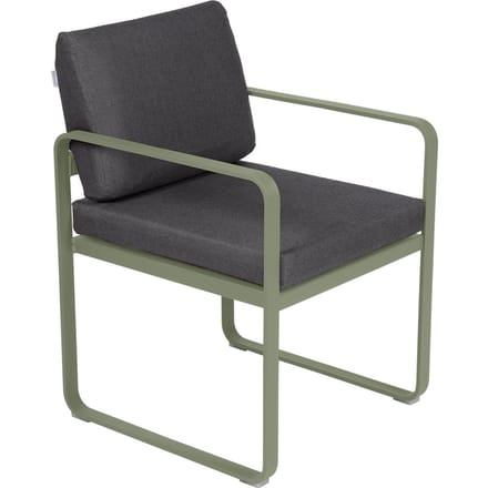 Fermob BELLEVIE fauteuil voor de eethoek - 82 cactus mat - A3 grafietgrijs