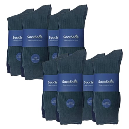 24 Paar Multipack Heren Ultimate Comfort 100% Katoenen Sokken