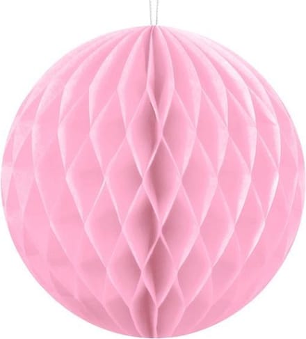 Honeycomb Bal Lichtroze 10cm