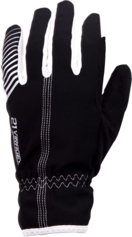 21Virages fietshandschoenen winter wind- en waterproof unisex Zwart wit-S