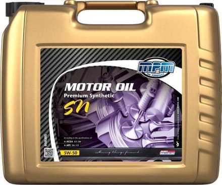 MPM Motorolie 5W50 SN premium synthetic - 20 liter