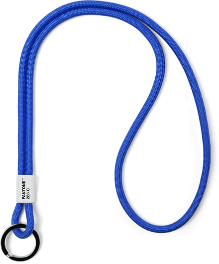 Pantone Keycord Blauw - Sleutelhanger Groot - Clear Blue 286 C - by Copenhagen Design