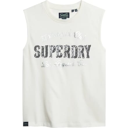 Superdry - Archive aansluitende tanktop met versieringen - Dames - Vesten