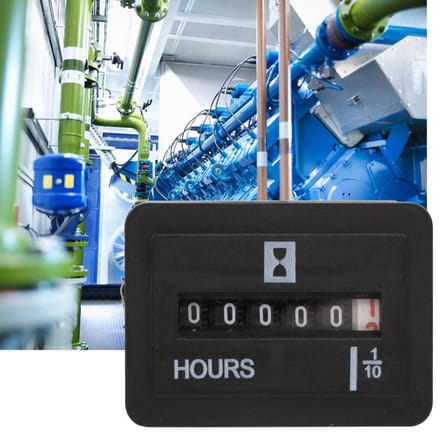 10 80V AC DC 99999,9 Uur Kwarts Urenteller voor Motor Generator Tijdtelling