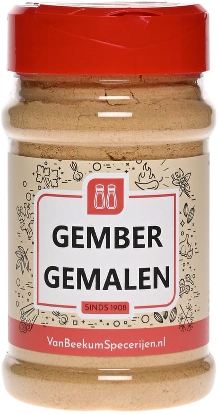 Van Beekum Specerijen - Gember Gemalen - Strooibus 125 Gram