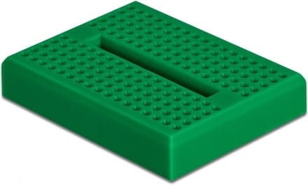 Mini Breadboard met 170 insteekpunten / groen