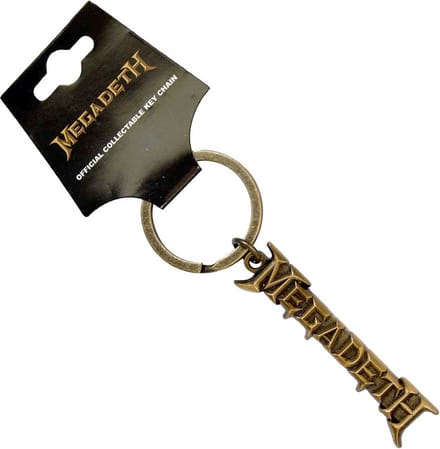 Megadeth - Logo v2 Sleutelhanger - Goudkleurig