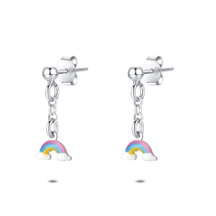 Twice As Nice Oorbellen in zilver, regenboog