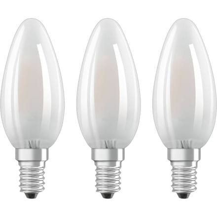 Osram Ledlamp Kaars Classic B - D3,5cm - Warm Wit - E14 - 4w - 3 Stuks