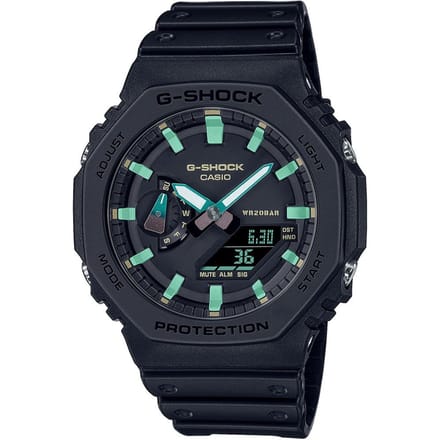 Casio G-shock Heren Zwarte Horloge GA-2100RC-1AER