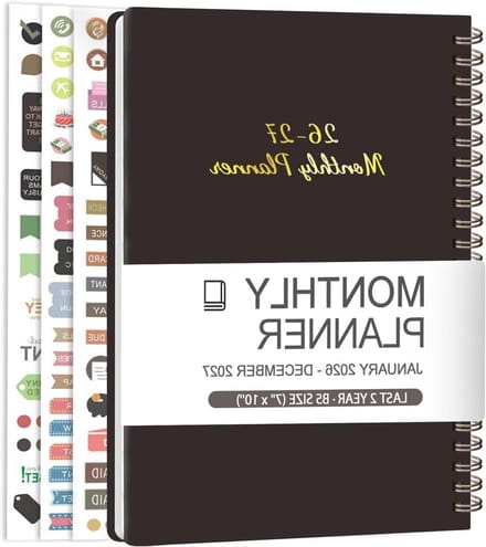 Maandplanner 2026-2027 - Tweejaarkalender Jaarplanner - Planning Maken - Met Notitiesecties - 7 x 10 inch - Niet gespecificeerd