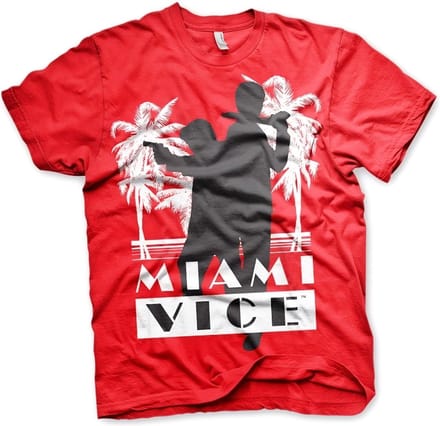 Miami Vice Silhuettes T-shirt Rood