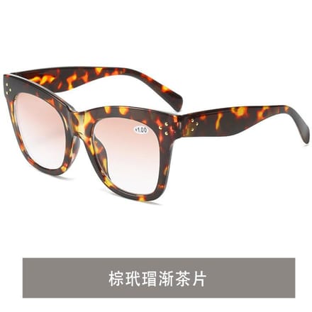 Lunettes de lecture progressives +1 0 à +4 0 Monture Large Lunettes de soleil pour presbytie Lunettes de mode multifonctionnelles 4 black