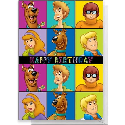 Scooby Doo Gang Happy Birthday Greetings Card - Standard Card
