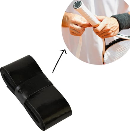 Black Overgrip - Padel/Tennis/Badminton/squash - Zwart - Griptape - Antislip - Racketaccesoires
