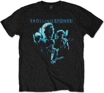 The Rolling Stones - Band Glow Heren T-shirt - S - Zwart