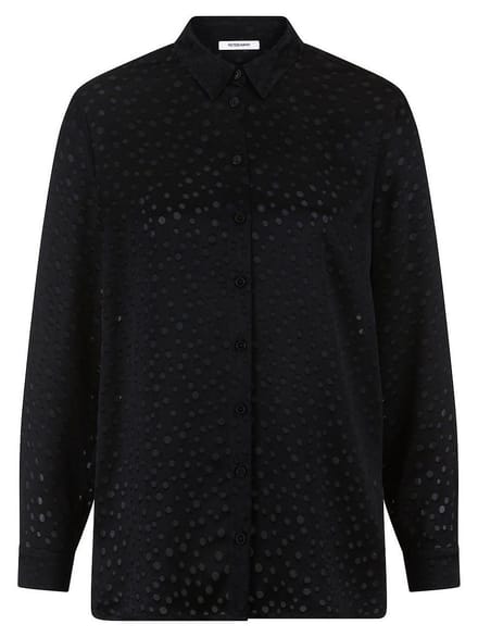Lange blouse lange mouwen Van Peter Hahn zwart