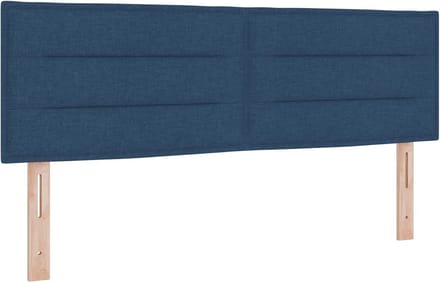 Hoofdbord met strepen 72 cm stof donkerblauw