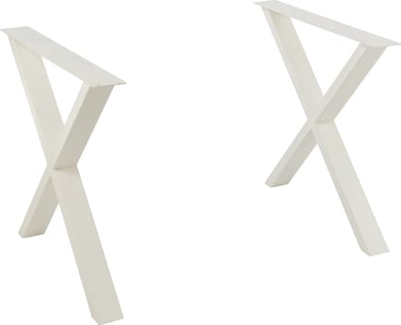 J-Line tafel Poten Kruis - metaal - wit