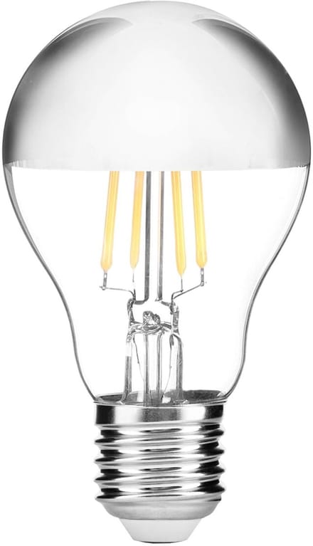 Avide E27 LED Filament Lamp 7W - 680lm - 2700K - Extra Warm Wit - LED Kopspiegel Globe A60 - Vervangt 60W Gloeilamp