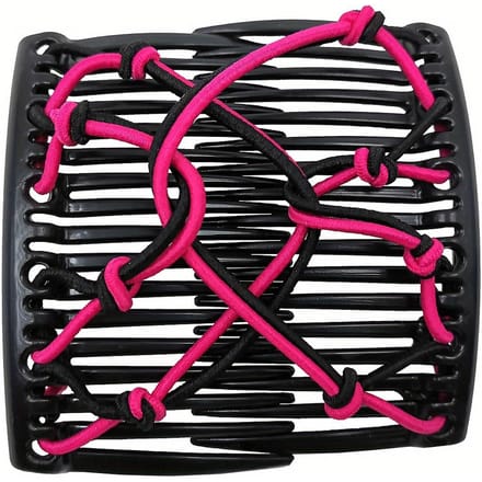 Verstelbare Dubbele Schuifkam Haarclip voor Vrouwen - Elastisch Haaraccessoire voor Eenvoudige Haarstyling