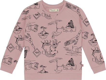 Smitten Organic - Safari all over print roos Sweater