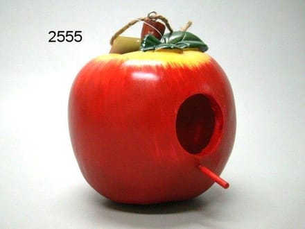 Vogelhuisje Appel – Polystone – 24 cm – Hangend Vogelhuis