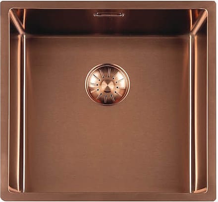 Lorreine Royal series spoelbak 40x40cm copper LEVERBAAR EIND MAART
