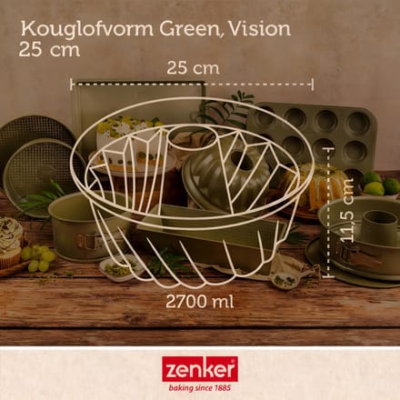 Kouglofvorm 25 cm Zenker Green Vision