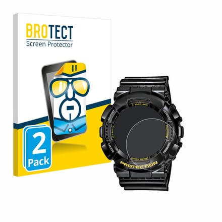 BROTECT - Screenprotector voor Casio G-Shock GA-110GB-1A - Folie Beschermfolie transparant 2 Stuks