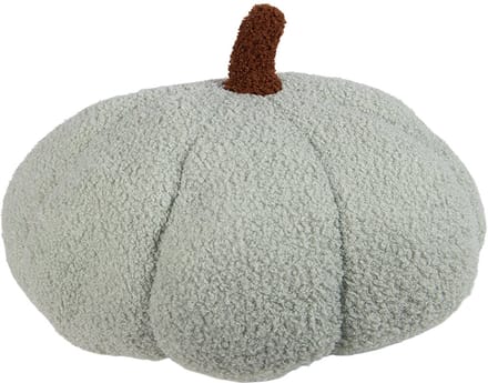 Clayre & Eef Decoratie Pompoen Ø 30x18 cm Groen Polyester Herfst decoratie