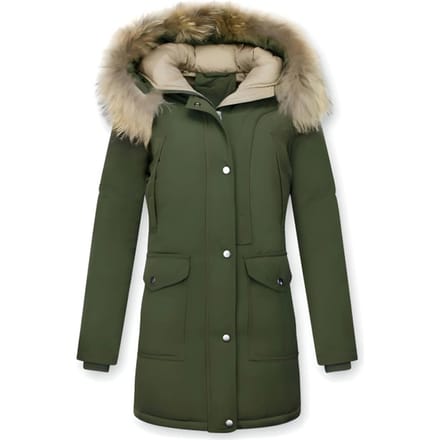 Gentile Bellini Parka jas met bontkraag