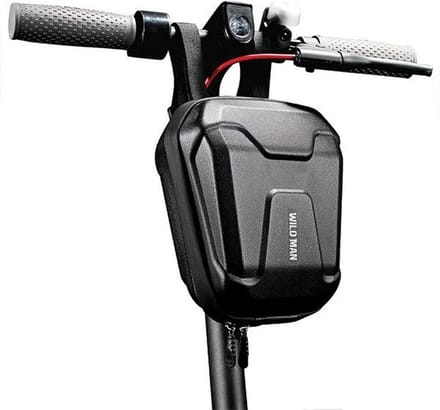 Wildman - Scootertas - Steptas/Fietstas - Waterdicht - Met rits en extra binnenvak - 2,5 liter - Zwart