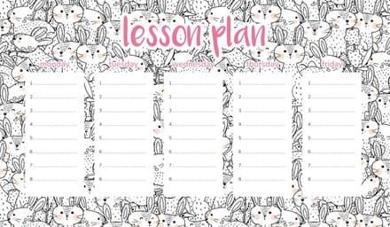 Wallvy - Magnetisch Lesplan - 30x17,5 cm - Droog uitwisbare Markers - Personaliseerbaar